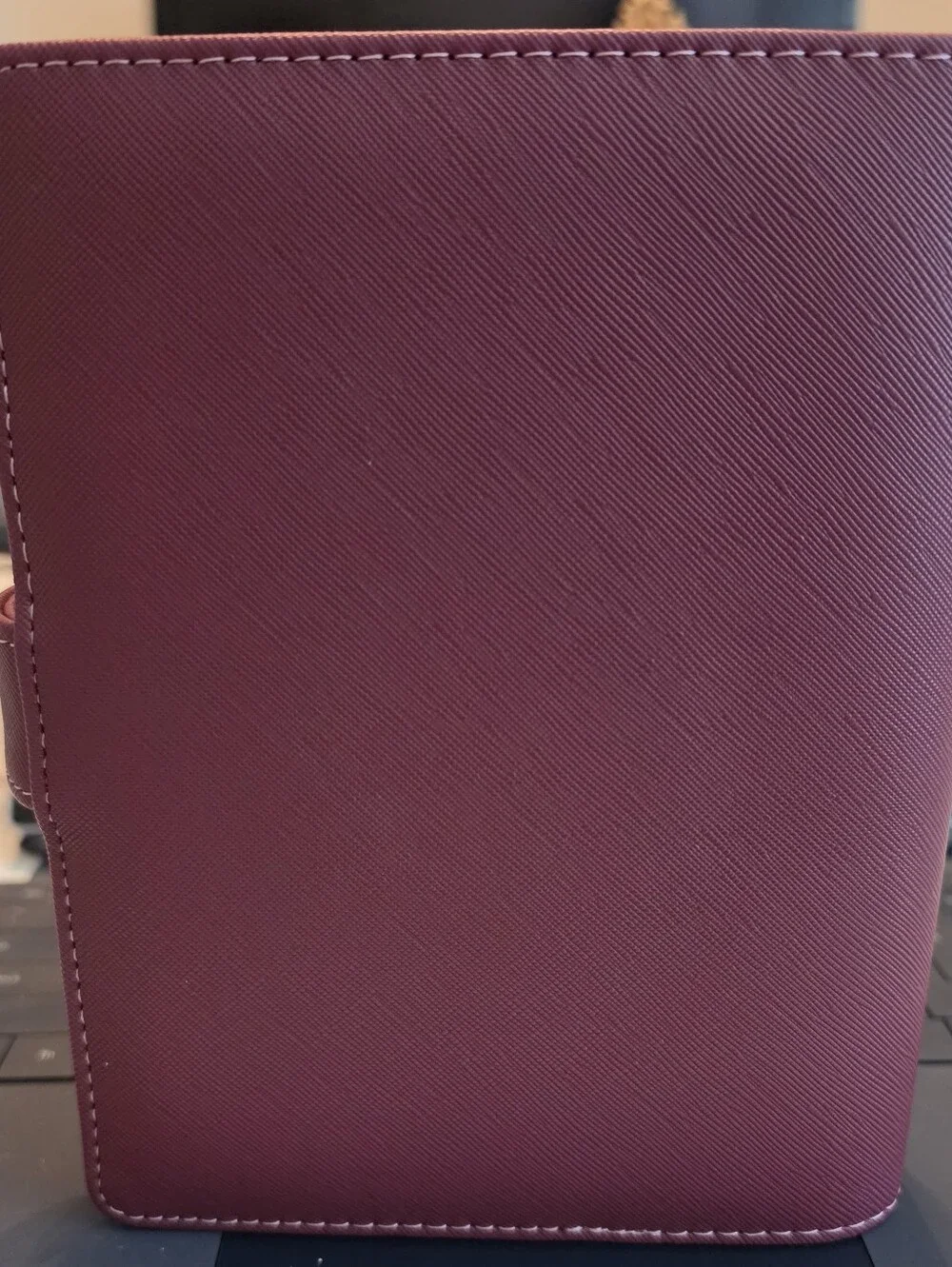 A6/Personal Size Organizer Binder In Burgandy